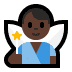 🧚🏿‍♂️ man fairy: dark skin tone display on Windows